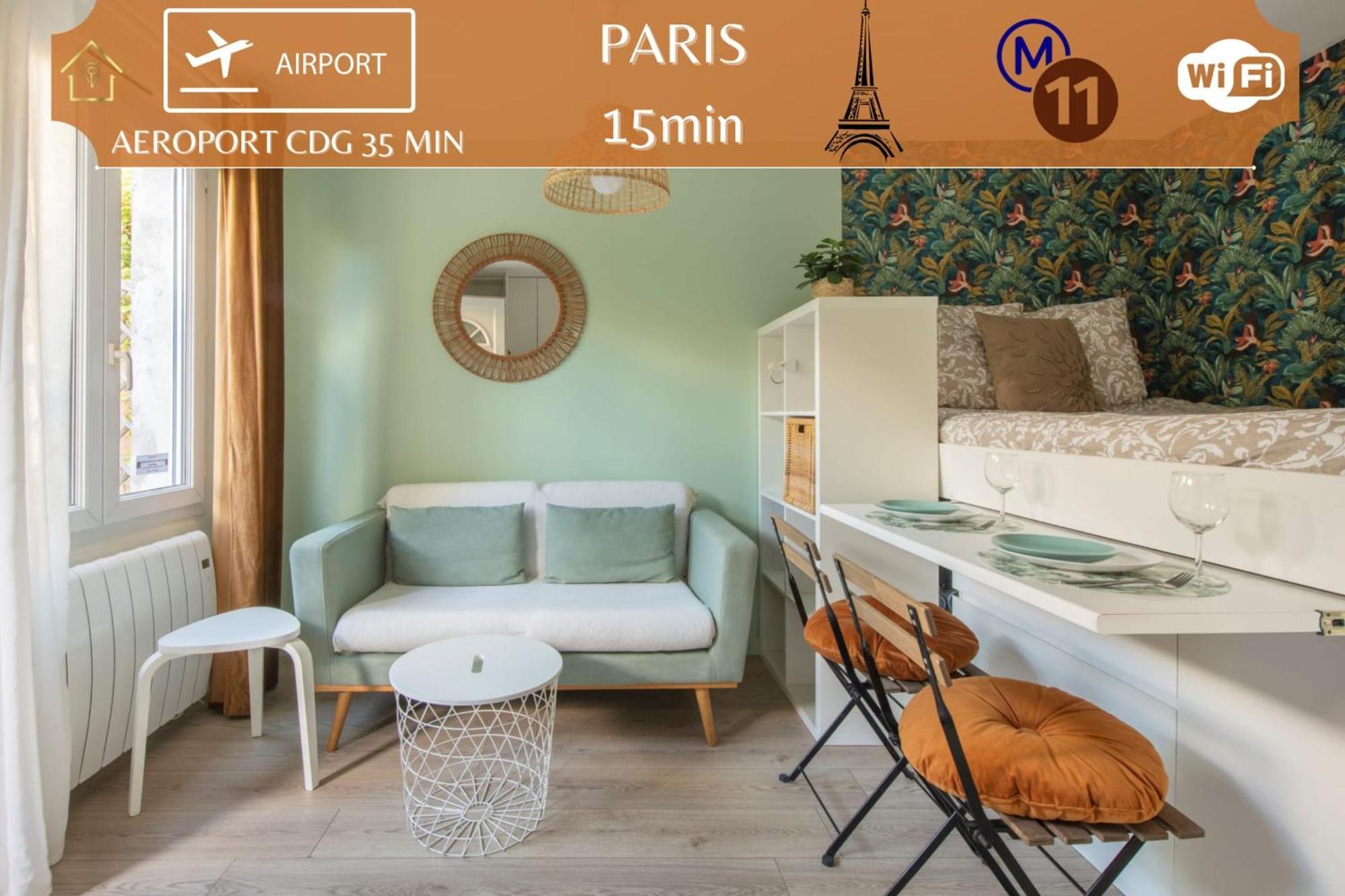 Benfleet 2 Cocooning Studio Proche Paris 罗曼维尔 外观 照片